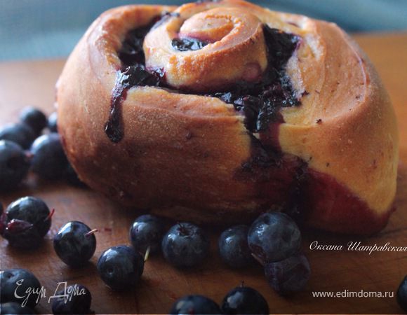 Булочки с голубикой