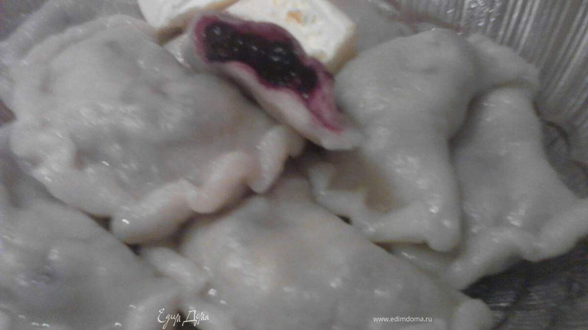 Вареники с черникой