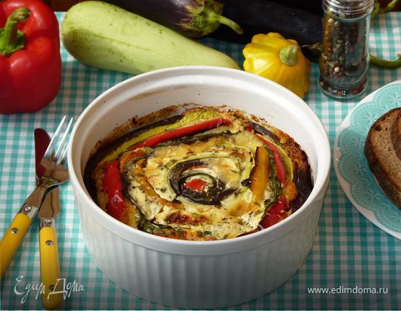 Овощная запеканка «Улитка»