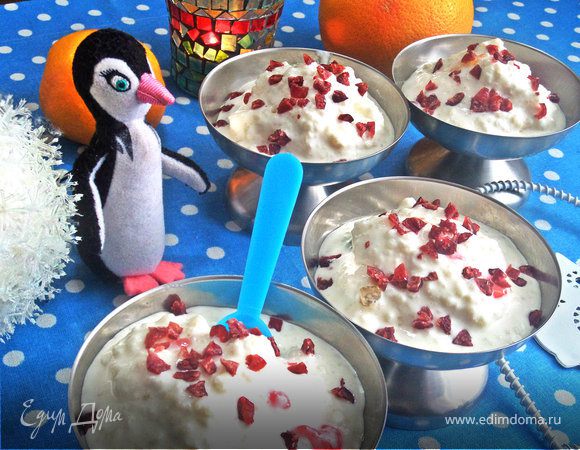 Мороженое из риса и мармелада