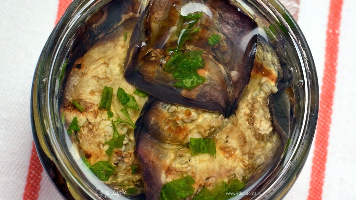 Баклажаны-гриль в растительном масле (melanzane sott'olio)