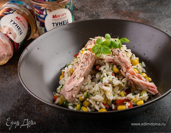Радужный рис с тунцом Радужный рис с тунцом