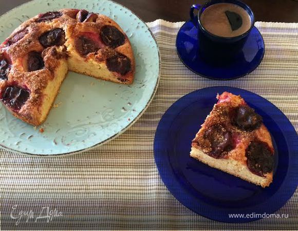 Домашний сливовый пирог Домашний сливовый пирог