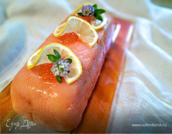 Террин из форели с лососем 