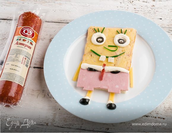 Горячие бутерброды с колбасой и сыром