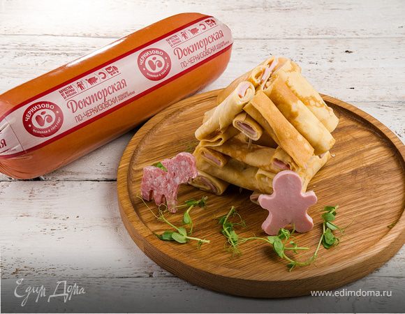 Блинчики с колбасой