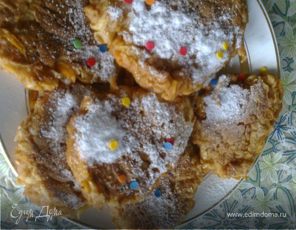 Яблочные оладьи 