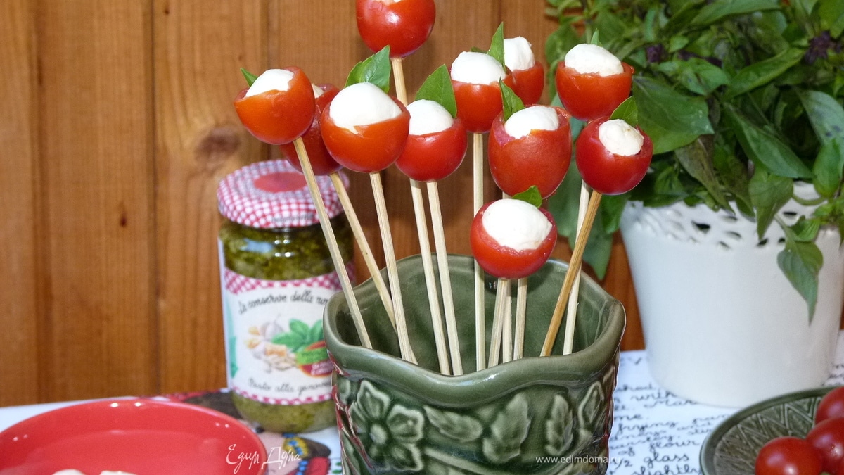 Капрезе. Вариант подачи