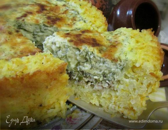 Рисовый пирог со скумбрией Рисовый пирог со скумбрией