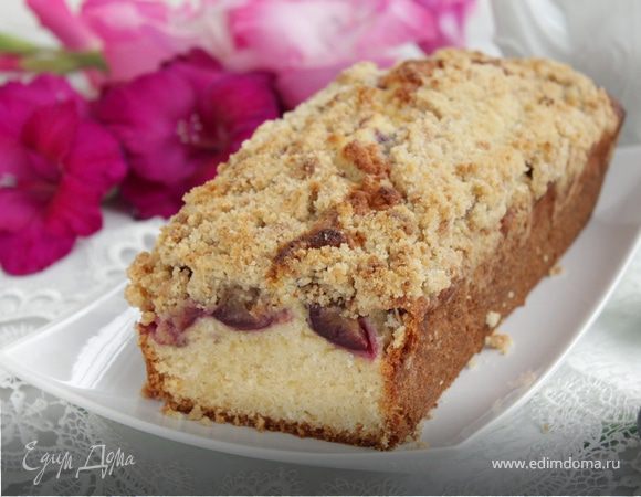 Кекс со сливой и штрейзелем Кекс со сливой и штрейзелем