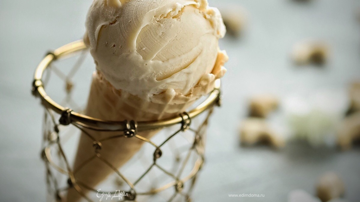 Домашнее ореховое мороженое с кешью