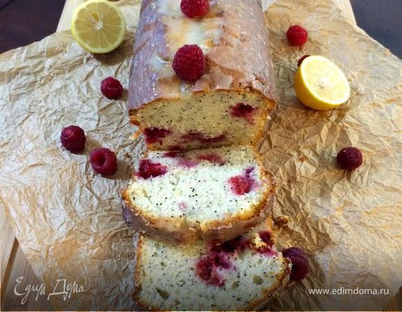 Кекс с малиной