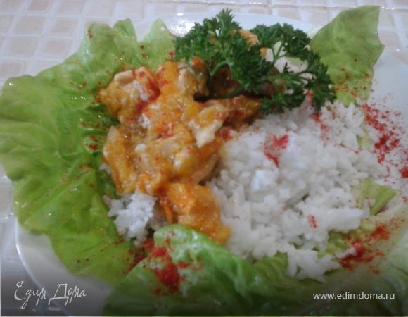 Солнечное рагу с курицей, тыквой и сливами Солнечное рагу с курицей, тыквой и сливами