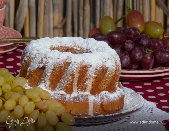 Винный кекс с виноградом Винный кекс с виноградом