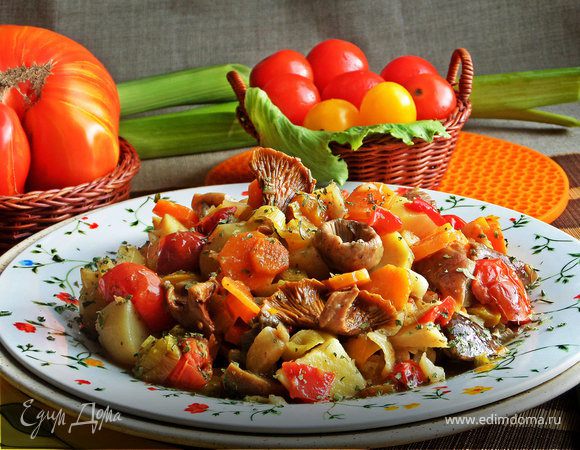 Грибное рагу с овощами