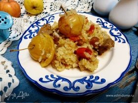 Рисовая каша «Ароматная» с мясом и яблоками