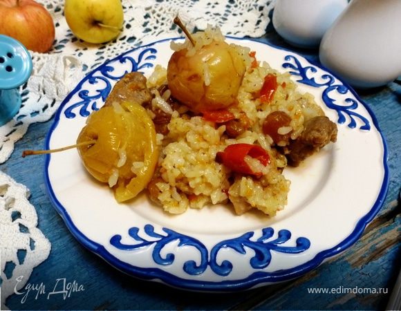 Рисовая каша «Ароматная» с мясом и яблоками Рисовая каша «Ароматная» с мясом и яблоками