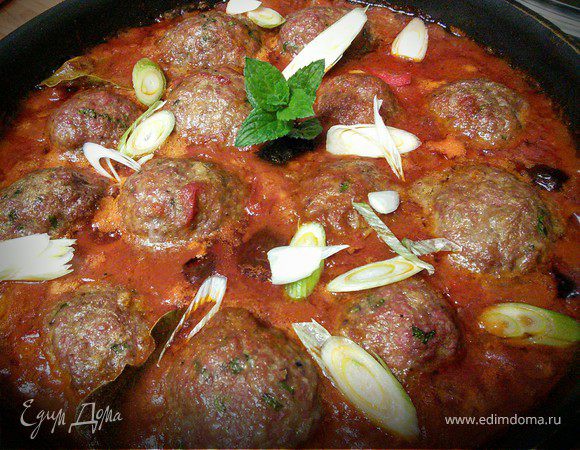 Тефтели по-мароккански с фруктовым кускусом 