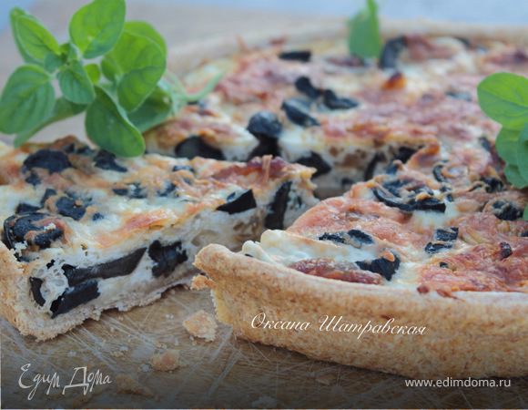 Киш с грибами