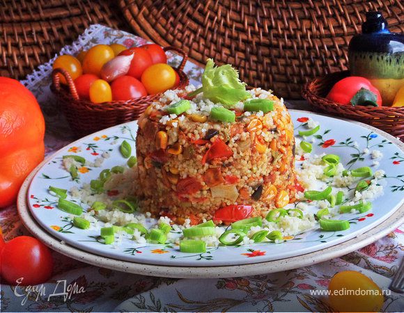 Кускус с овощами и ветчиной Кускус с овощами и ветчиной