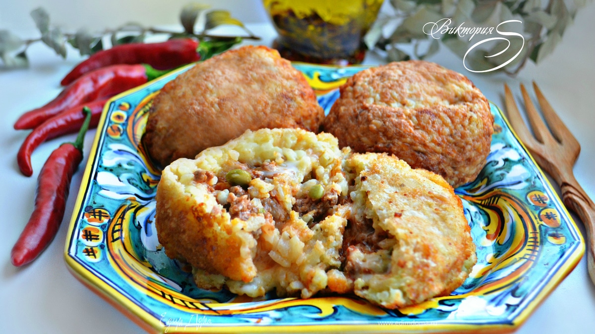 Сицилийские рисовые шарики «Аранчини»