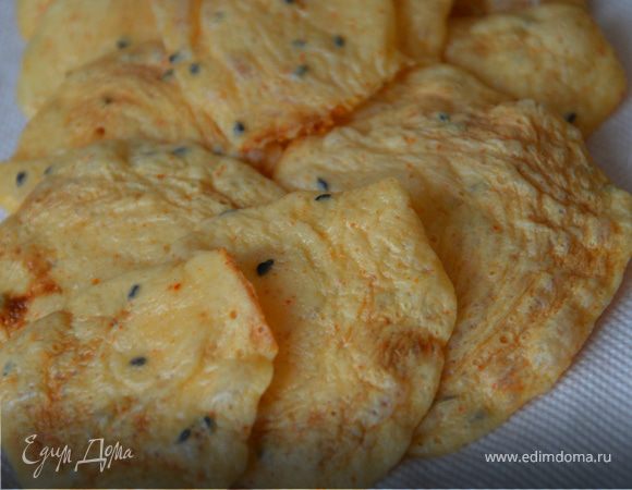 Чипсы сырные из творожка