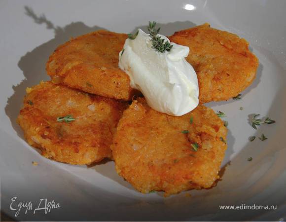 Биточки из батата и киноа 
