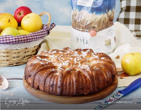 Бретонский яблочный пирог на сидре