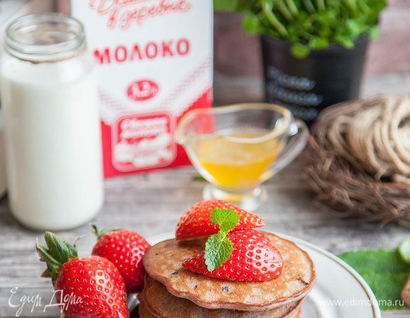 Черничные панкейки 