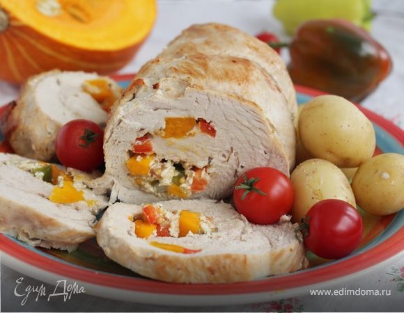 Рулет из грудки индейки 