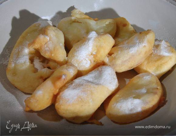 Фрукты в кунжутном кляре Фрукты в кунжутном кляре