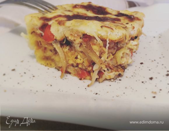 Лазанья с вешенками под соусом бешамель Лазанья с вешенками под соусом бешамель