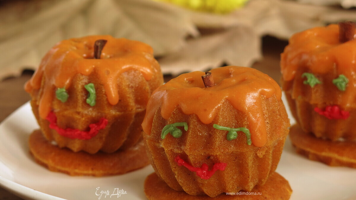 Маффины «Тыква» на Хеллоуин