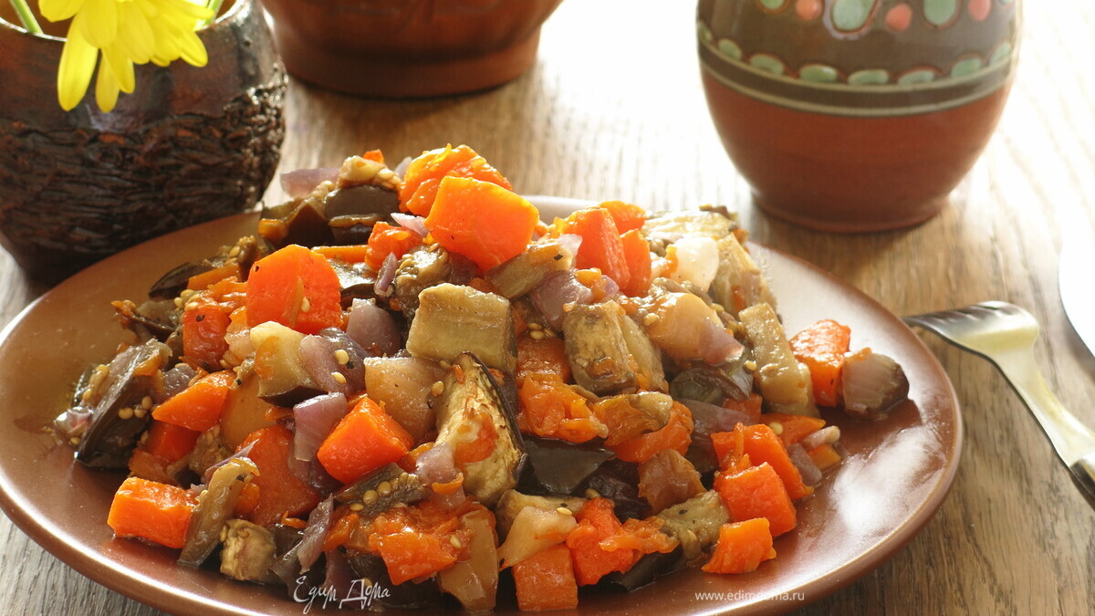 Икра из тыквы и баклажанов