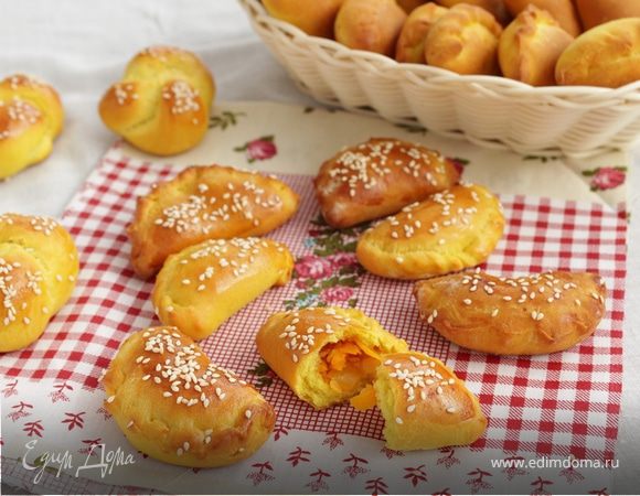 Закусочные пирожки с тыквой и чечевицей
