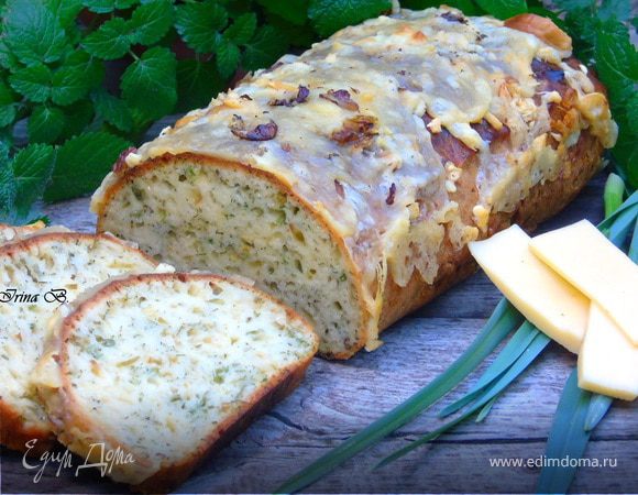 Кекс с сыром и зеленью