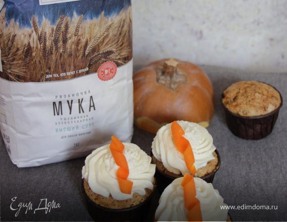 Тыквенные капкейки Тыквенные капкейки