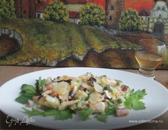 Салат из грибов и пармиджано Салат из грибов и пармиджано