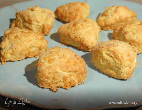 Сконы с чеддером и горчицей 