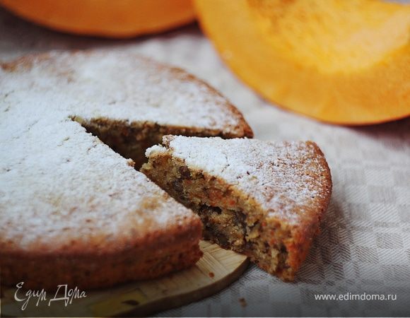 Кекс с тыквой, морковью и орехами Кекс с тыквой, морковью и орехами