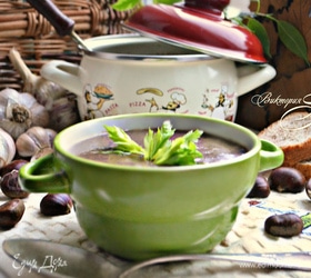 Тосканский грибной суп с каштанами