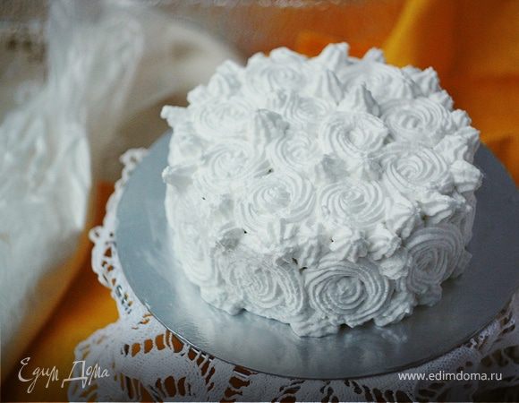 Бисквитный торт с итальянской меренгой Бисквитный торт с итальянской меренгой