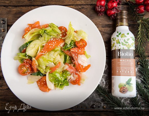 Легкий салат с лососем Легкий салат с лососем
