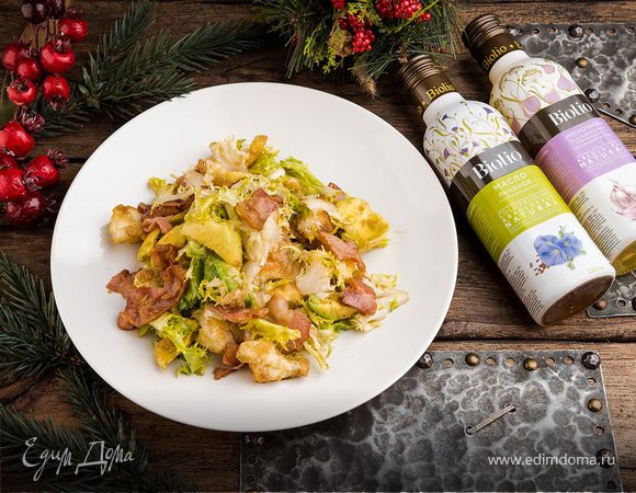 Теплый салат с авокадо Теплый салат с авокадо