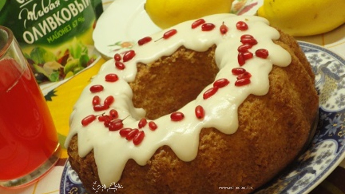 Ванильный кекс на майонезе