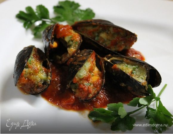 Фаршированные мидии Cozze ripiene