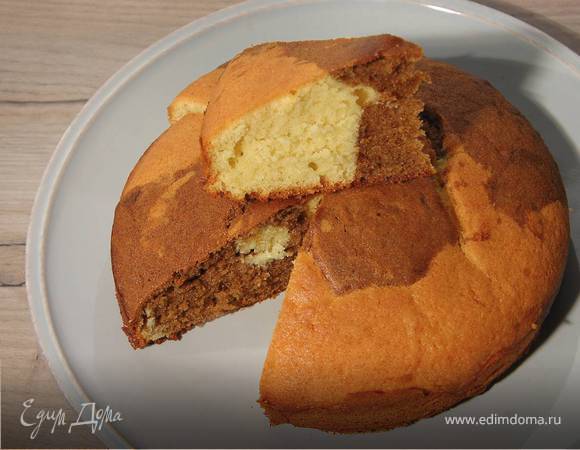 Мраморный кофейный кекс 