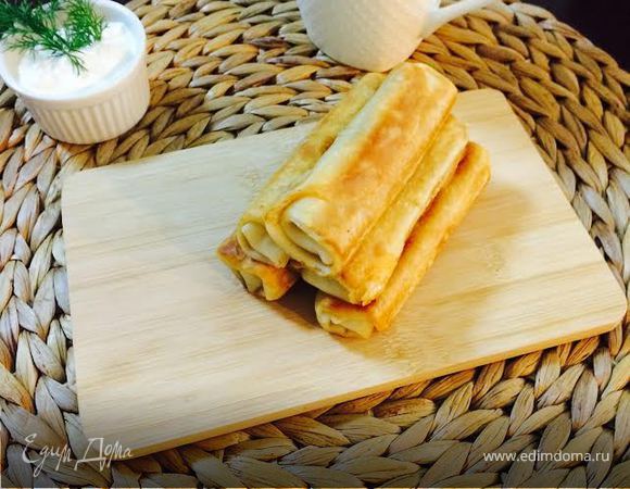 Блинчики с сулугуни Блинчики с сулугуни