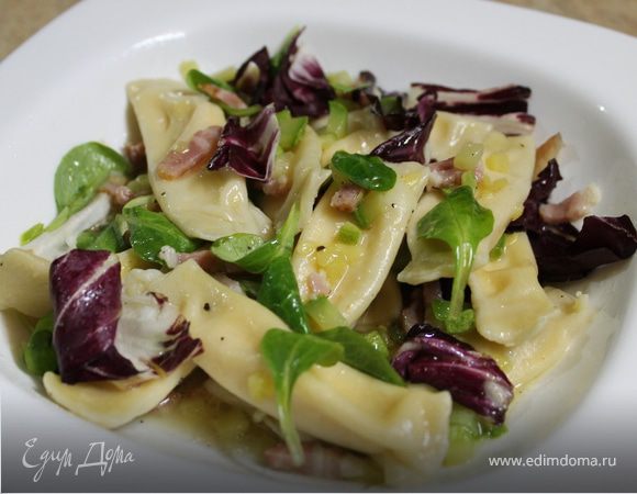 Равиоли со сливочно-сырным кремом 