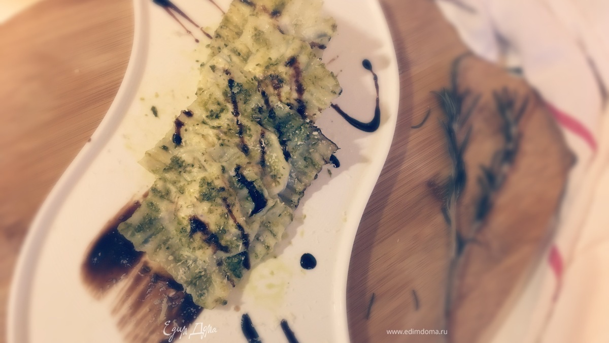 Равиоли с брынзой и базиликом
